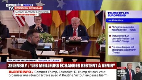 Sommet à la Maison-Blanche: "Les meilleurs échanges restent à venir", estime Volodymyr Zelensky, après son entretien avec Donald Trump