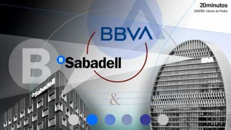 De la crisis a la opa: así ha cambiado la red de oficinas de BBVA y Banco Sabadell en España desde 2009