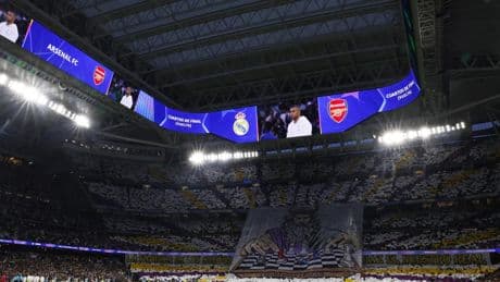 Las mejores imágenes del Real Madrid - Arsenal de Champions League en el Santiago Bernabéu