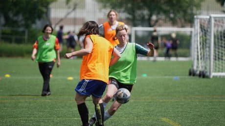 On the day transgender women soccer players face a ban in England, they play on