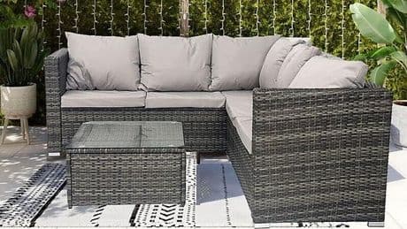 Debenhams' £350 'comfortable' five-seater garden sofa set now half price