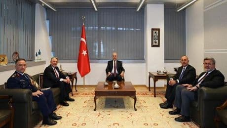 TBMM Başkanı Kurtulmuş, Türkiye’nin NATO Daimi Temsilciliği’ni ziyaret etti