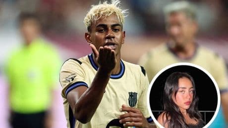 Lamine Yamal pillado besándose con Nicky Nicole