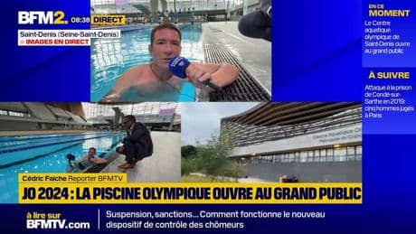 La piscine olympique des JO 2024, près du stade de France, ouvre au grand public