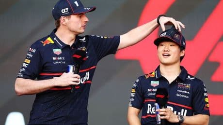 Yuki Tsunoda's hilarious two-word nickname for Max Verstappen after birth of baby