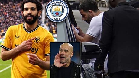 Manchester City inch closer to the completion of £33.7m move for Wolves star Rayan Ait-Nouri as the defender is spotted leaving his medical