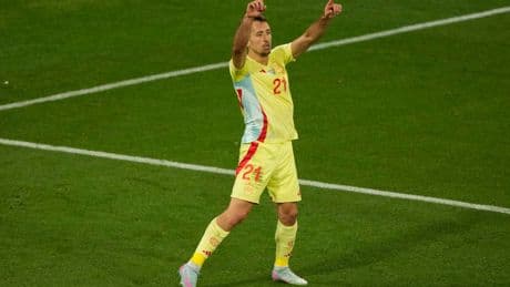 Oyarzabal gives Spain 2-1 halftime lead in Nations League final against Portugal