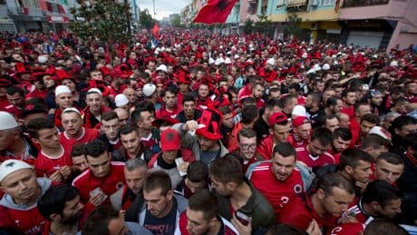 Albania and Serbia face off in a politically charged World Cup qualifier