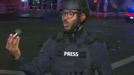 'Felt like enormous ton of bricks': GMB reporter hit by rubber bullet in LA protests