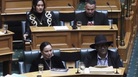 New Zealand Parliament suspends 3 lawmakers who performed Māori haka in protest