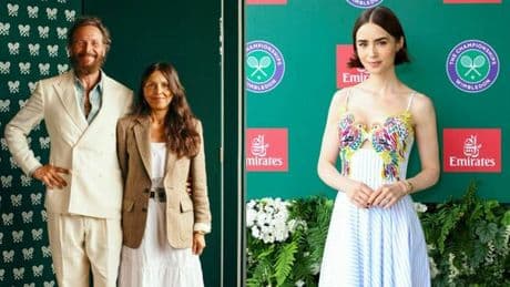 Wimbledon 2025, le pagelle look: Jovanotti e la moglie easy-chic (8,5), Lily Collins stilosa (8), Carole Middleton, la mamma di Kate (8,5)