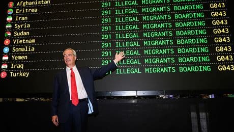 Echoing Trump, Britain’s Nigel Farage Promises Mass Deportations of Asylum Seekers
