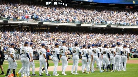 Brewers pay tribute to longtime broadcaster Bob Uecker in star-studded pregame ceremony