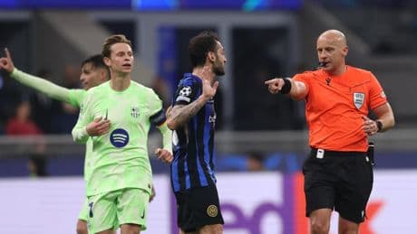 Szymon Marciniak niega haber hecho declaraciones tras el Inter - Barça