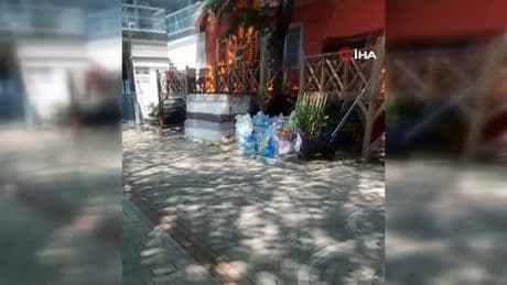 Bartın'da turistik otelde yangın