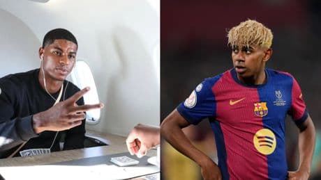 Lamine Yamal celebra la llegada de Rashford al Barça con una cariñosa bienvenida a través de sus redes sociales