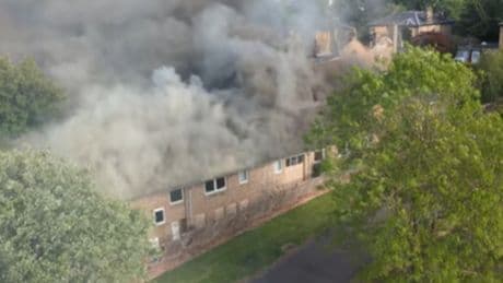 Emergency crews lock down Paisley street as fire rips through derelict building