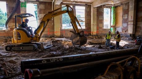 Photos of renovations at the Federal Reserve's Great Depression-era headquarters