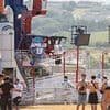 Festival-goers are left dangling upside down for 20 minutes as fairground ride breaks down at Boardmasters