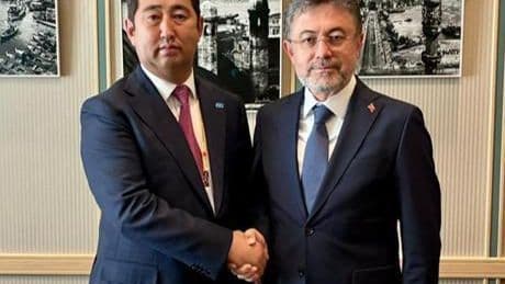 Bakan Yumaklı ile Kazak mevkidaşı Saparov bir araya geldi