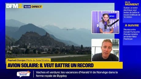 Avion à énergie solaire: "Je suis convaincu que l'aviation peut se décarboner, elle doit montrer le chemin", déclare Raphaël Domjan, créateur de SolarStratos