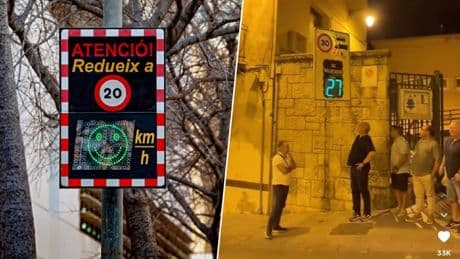 Un radar prohibe en Alcoy circular a más de 30 km/hora. Unos hombres quieren demostrar que pueden saltárselo... corriendo