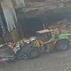 Shocking moment a heavy duty shovel loader runs over an unsuspecting workman on his first day on the job at a waste recycling site