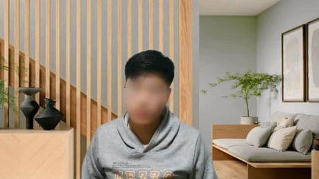 Sollicitant Frank Chang zit helemaal niet in Texas én spreekt Engels met een Koreaans accent
