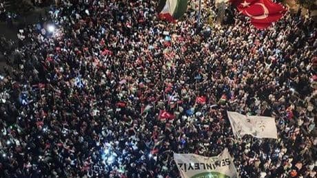 İstanbul’da 'Gazze'ye Umut Işığı Ol' yürüyüşü