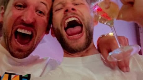 Harry Kane puffs on cigar as Bayern champions drink champagne and dance to Michael Jackson in early hours of morning