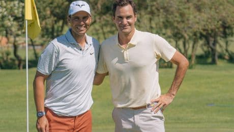 Nadal et Federer au golf ensemble, la photo qui fait du bien
