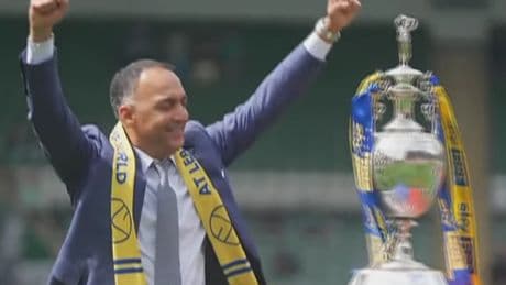 Moment key 49ers Rangers takeover figure celebrates Leeds Championship title triumph