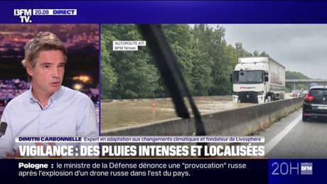 Pluies et inondations: "Ce qu'il manque, c'est que les régions coordonnent les initiatives locales", souligne Dimitri Carbonnelle, expert en adaptation aux changements climatiques