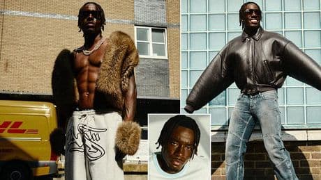 Chelsea star Noni Madueke rocks daring look in GQ photoshoot - as winger reveals which Blues team-mate has the best fashion sense
