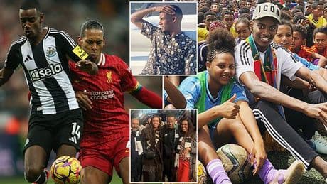 The humble son of Eritrean refugees who could smash the British transfer record: Newcastle's wantaway striker Alexander Isak learned to play on a pitch made from gravel but could now seal Liverpool switch in mega £300,000-a-week deal