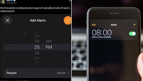 iPhone users are BAFFLED to discover a secret design element hidden in the alarm - as one brands it 'disturbing'