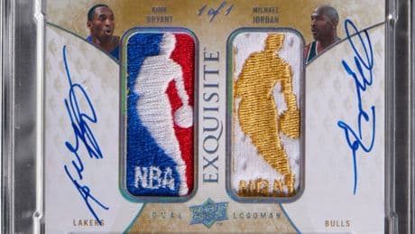 Un cromo único de Michael Jordan y Kobe Bryant alcanza una cifra récord en su venta