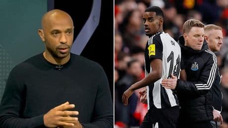 Thierry Henry reveals key area where he believes Alexander Isak is making a mistake in bid to force Liverpool move during Monday Night Football appearance