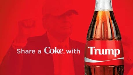 Coca Cola 'Trump Cola'yı duyurdu