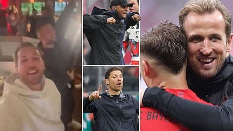 Harry Kane FINALLY wins the first trophy of his career aged 31 - as Bayern Munich reclaim Bundesliga title after Bayer Leverkusen slip up
