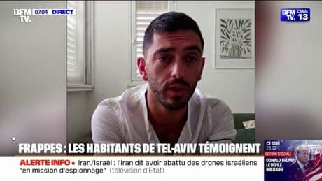 "On n'a presque pas dormi cette nuit": un habitant de Tel-Aviv témoigne après les frappes iraniennes
