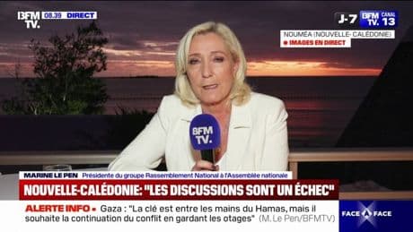 Marine Le Pen: "Augmenter les impôt, c'est enfoncer la Nouvelle-Calédonie dans une situation irrémédiable"