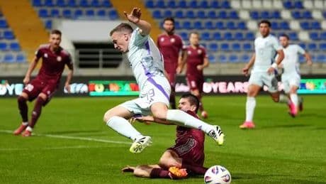 Lewis Ferguson reacts to Belarus horror tackle that 'felt like a bad one' as he reveals confusing ref explanation