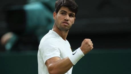 Alcaraz - Rublev, Wimbledon: marcador, estadísticas y narración con el murciano clasificado para cuartos de final
