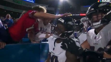 Bills fan who hit, got shoved by Lamar Jackson banned from all NFL stadiums