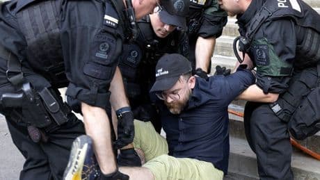 Protests erupt outside Montreal church where U.S. Christian musician held worship performance