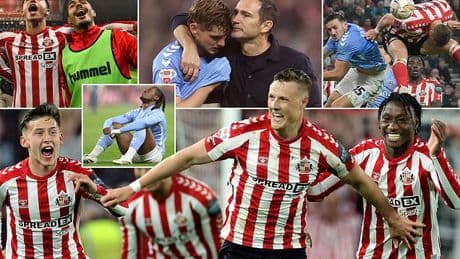 Sunderland break Frank Lampard's heart with stunning 123rd MINUTE winner to beat Coventry and reach the Championship play-off final