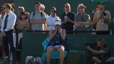 Wimbledon star bursts in to tears as she suffers shock 6-0 6-0 defeat in first round