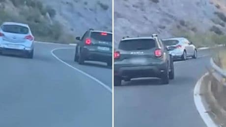 La temeraria maniobra de un vehículo en una carretera dirección a Cartagena que indigna a la gente: “Ya sabemos por qué lleva el maletero así”