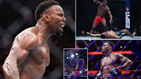 British UFC star Lerone Murphy delivers stunning spinning-elbow KO just minutes after identical rare finish
